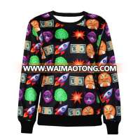 custom women sublimation printing pullover sweatshirts